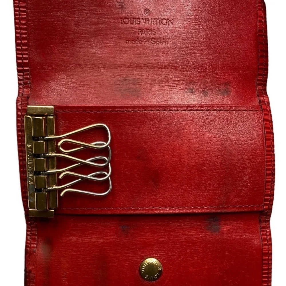 Louis Vuitton Red Epi Leather Key Wallet